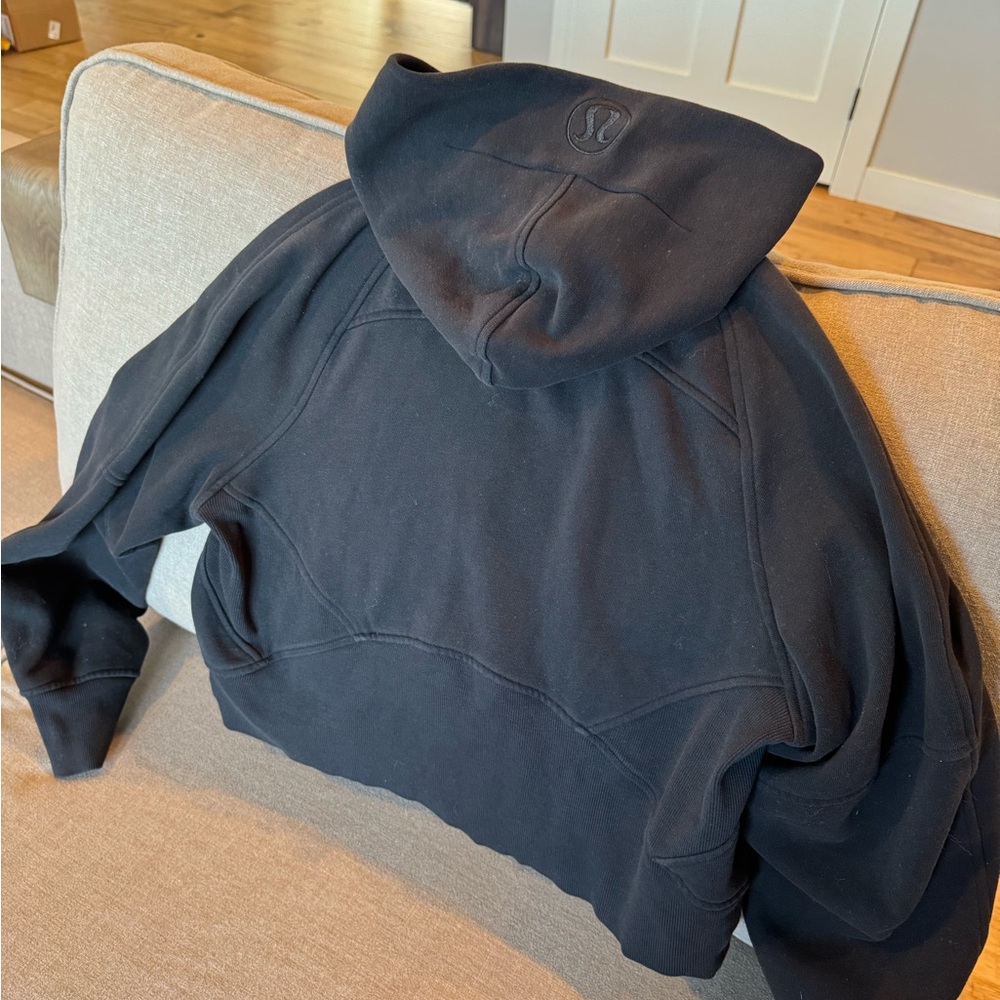 Lululemon oversized full-zip scuba black xs/s! - Picture 2 of 4